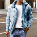 Walkin Closet-Men Jackets-Stylish Quilted Jacket for Urban Vintage Enthusiasts