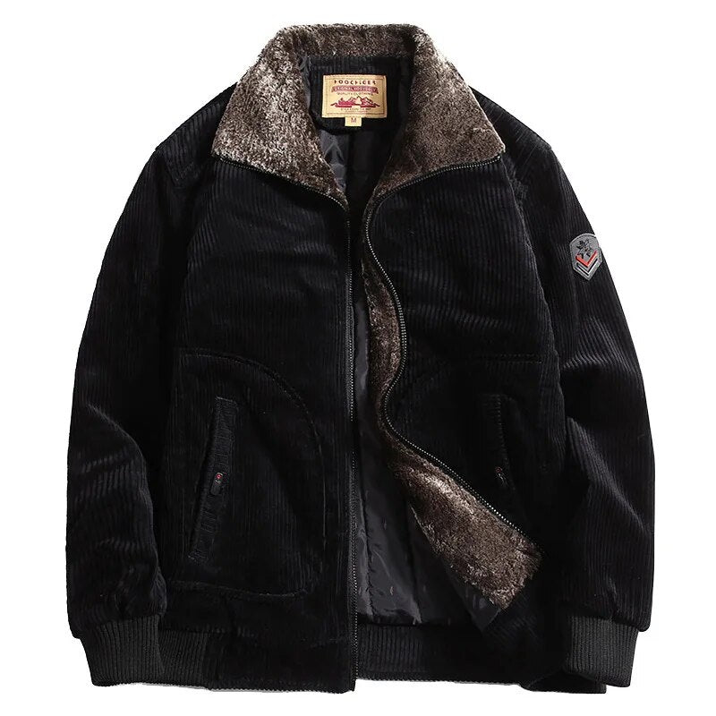 Walkin Closet-Men Jackets-Stylish Velvet Jacket for Sophisticated Winter Days