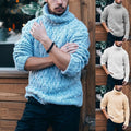 Walkin Closet-Men Sweaters-Cozy Oversized Sweater with High Collar for Winter Warmth