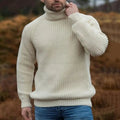 Walkin Closet-Men Sweaters-Men's Plush Turtleneck Sweater for Ultimate Comfort and Style