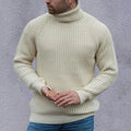 Walkin Closet-Men Sweaters-Men's Plush Turtleneck Sweater for Ultimate Comfort and Style