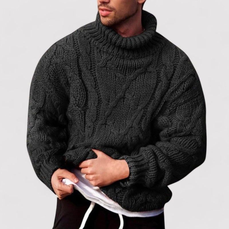 Walkin Closet-Men Sweaters-Timeless Knitted Winter Turtleneck for Sophisticated Style