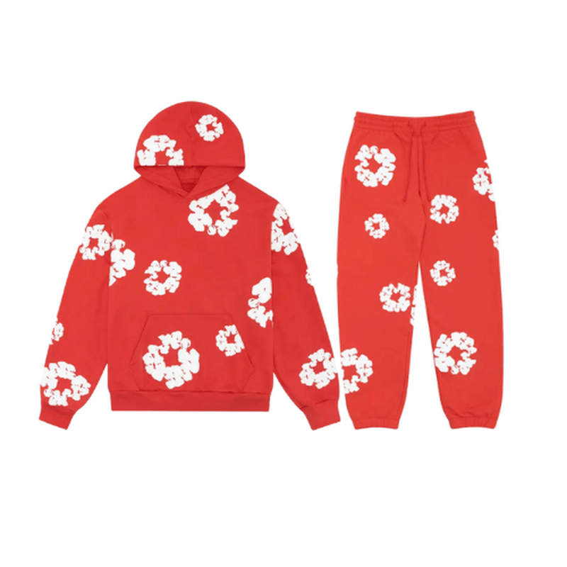 Walkin Closet-Men's Outfit Set-Trendy unisex floral tracksuit with iconic prints