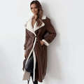 Walkin Closet-Women Coats-Women's Timeless Long Coat with Refined Elegance and Warmth