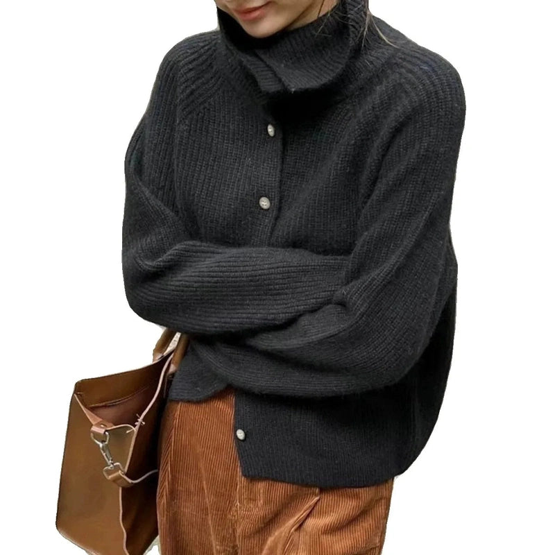 Walkin Closet-Women Sweaters-Classic Wool Turtleneck Sweater for Stylish Comfort