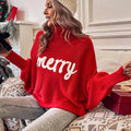 Walkin Closet-Women Sweaters-Festive Women’s Turtleneck Sweater for Holiday Celebrations