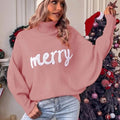 Walkin Closet-Women Sweaters-Festive Women’s Turtleneck Sweater for Holiday Celebrations