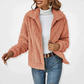 Walkin Closet-Women Sweaters-Women's Cozy Long Fleece Jacket for Winter Days